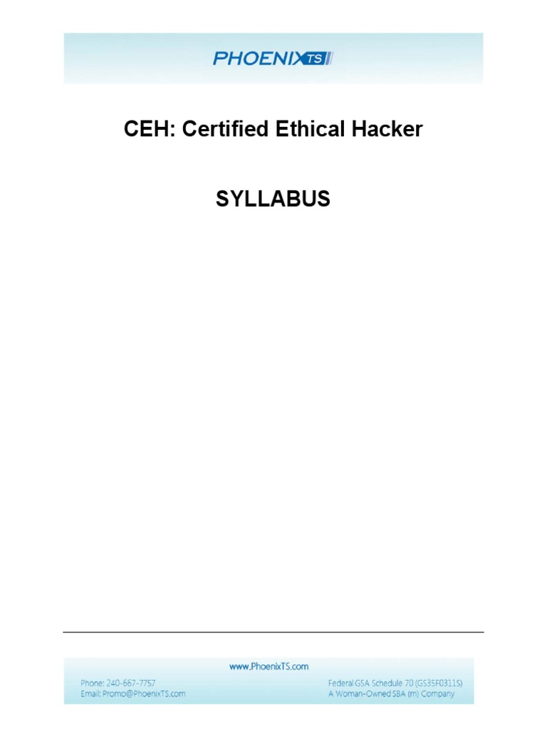 Ceh Syllabus Pdf – The All-New C – JCXX