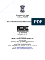Brief Industrial Profile of Sabarkantha District: Government of India Ministry of MSME