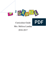 3rd Grade Curriculum Guide 2016-2017