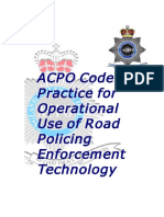 ACPO Traffic Enforcement Guidelines - RPET Code of Practice Nov 04