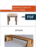 Mga Produktong Gawa Sa Kahoy at Tabla