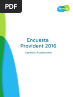 Encuesta Provident 2016 - Capítulo Aspiraciones