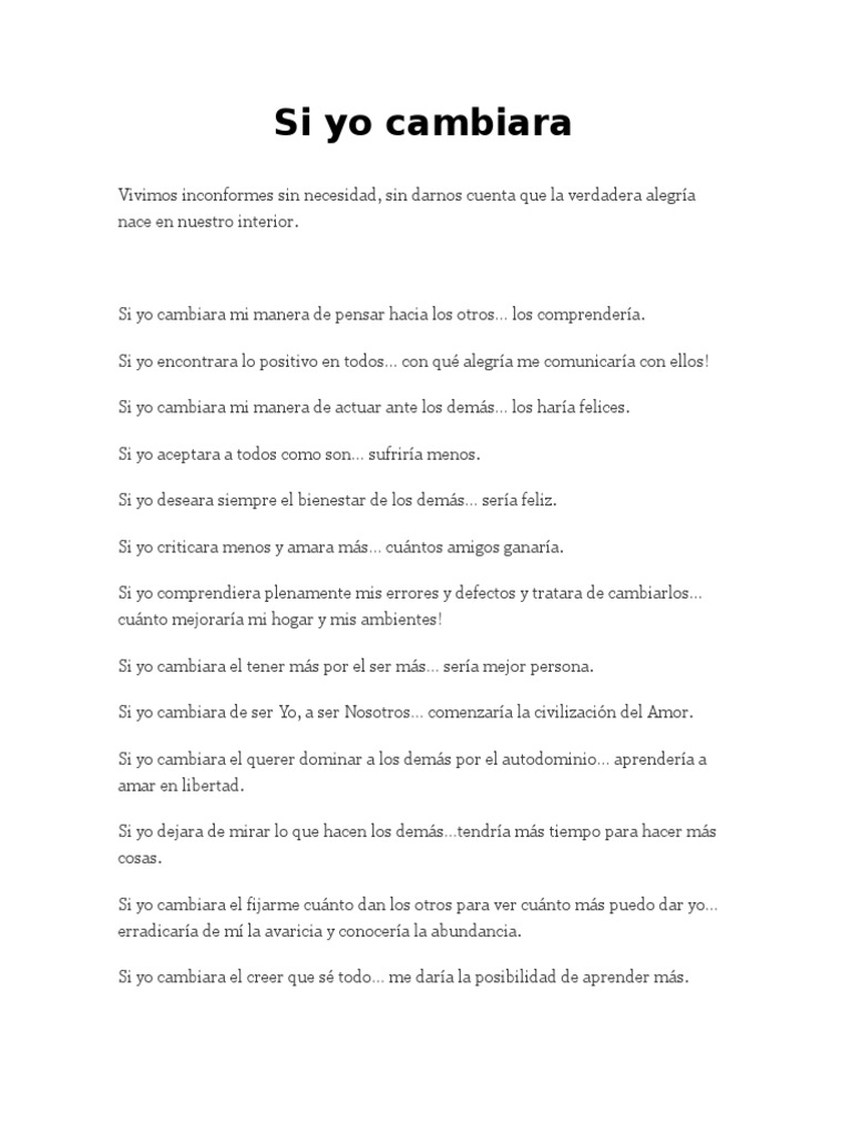 Cambia tu forma de pensar y cambiarás el mundo | PDF