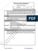 Hold Time Study Sample Protocol PDF
