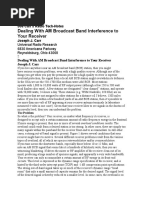 Broadcast Band Interference