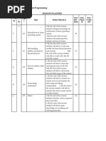 Faculty: Ghouse IV-CSE A - I-SEM, Linix Programming Session Planner