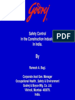 Safety Control in the Construction Industry in India
