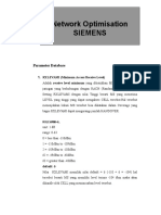 Parameter Database Description For KPI - Optimasi