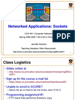 Networked Applications: Sockets: COS 461: Computer Networks Spring 2006 (MW 1:30-2:50 in Friend 109)