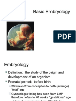 Basic Embryology: Formation and Development of Organs in the First 8 Weeks