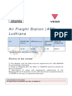 Air Freight Station (AFS) Ludhiana: Points To Be Noted
