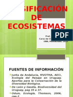 Clasificación de Ecosistemas