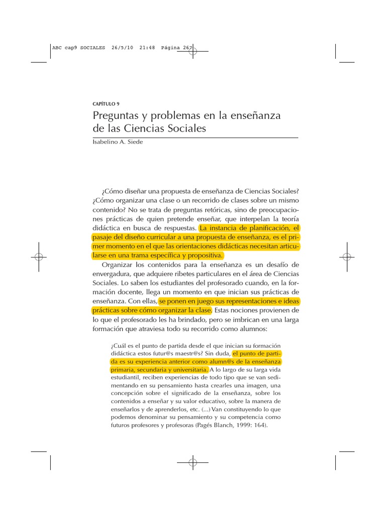 Propuesta de enseñanza en Ciencias Sociales | PDF | Ciencias sociales ...