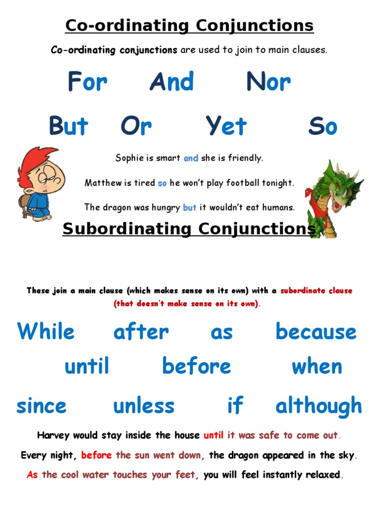 Co-Ordinating Conjunctions: or ND or Ut R Et o | PDF