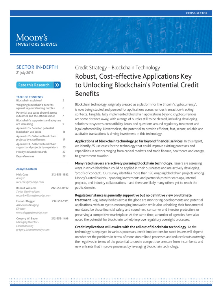 Moodys Report PDF PDF