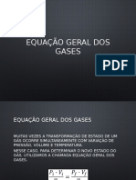 Equação Geral Dos Gases