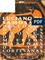 Luciano de Samosata Dialogos de Los Dioses Muertos Marinos Cortesanas Trad Juan Zaragoza Botella Alianza 1987 215pp PDF