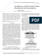 Several Analysis On Influence of Soft Ground To Piled Embankment Reinforced With Geosynthetics