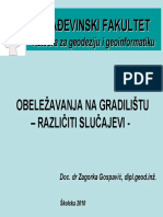 Razna Obeležavanja Na Terenu - Geodezija