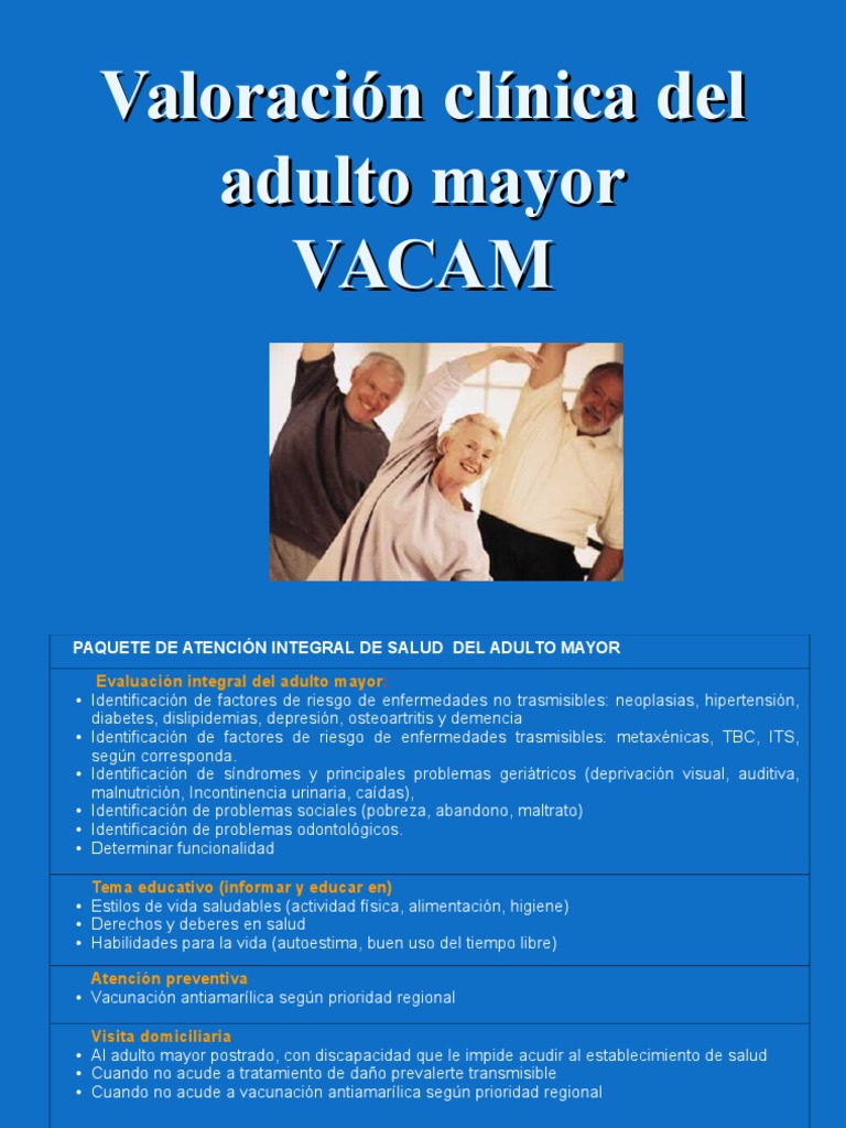 Valoración Integral del Adulto Mayor | PDF | Vejez | Adultos