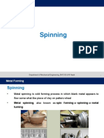 Spinning: Department of Mechanical Engineering, BVCOE & RI Nasik