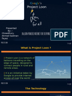 Project Loon: Presented By:-Chowdhury, Ahmed Sadman Fayaz