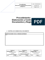 Procedimiento Elaboracion y Control de Documentos y Registros