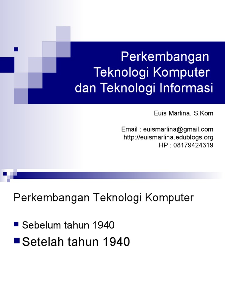 Materi 1 2 Perkembangan Teknologi Komputer Teknologi Materi 1 2 Perkembangan Teknologi Komputer Teknologi