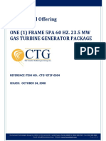 GE Frame 5 Gas Turbine Generator Offer