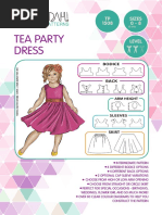 open lace back dress Tea Party Dress Sewing Pattern  Tadah Patterns + Sewing