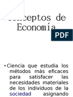 3 Conceptos de Economía