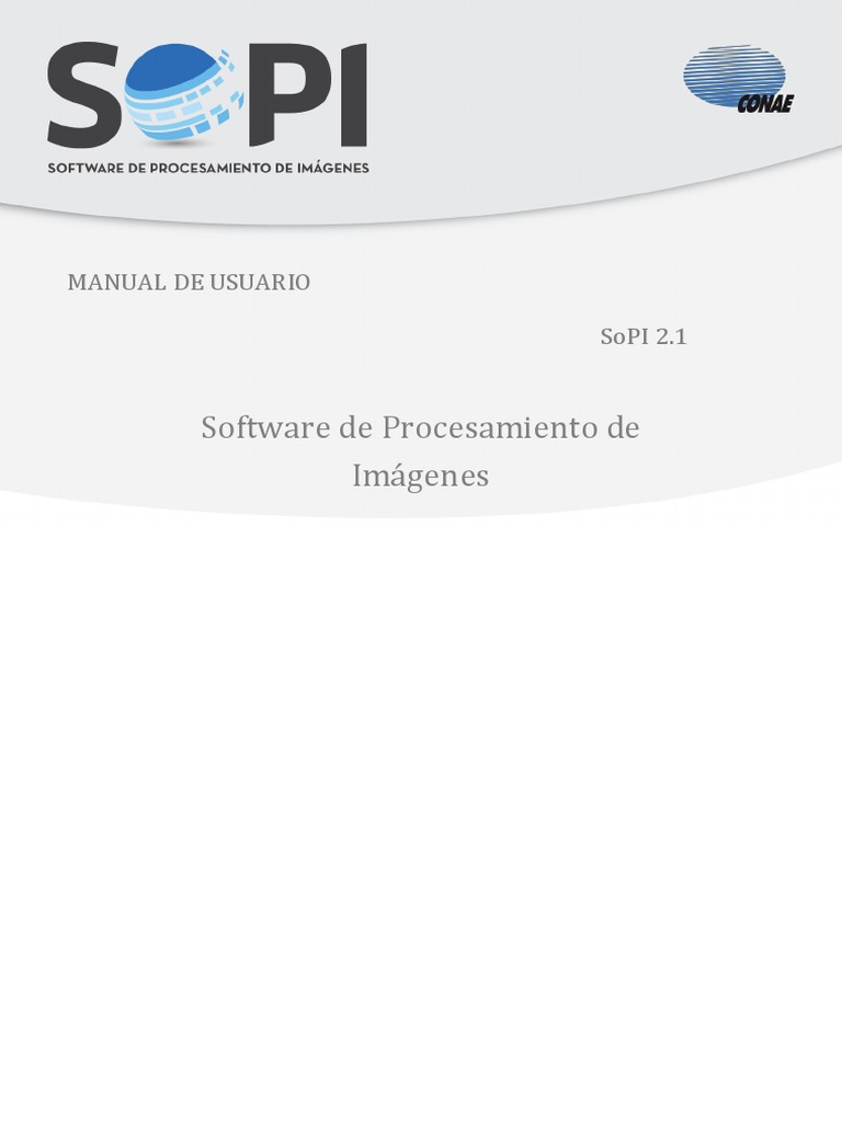 Manual de Usuario SoPI 2.1 PDF | PDF | Sistema de información ...