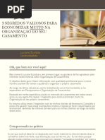 Guia para Noivas Economizarem em seu Casamento