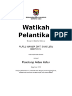 Watikah Perlantikan