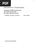 SIMODRIVE 611 Analog System Transistor PWM Inverters For AC Feed Drives and AC Main Spindle Drives