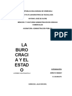 La Burocracia y El Estado