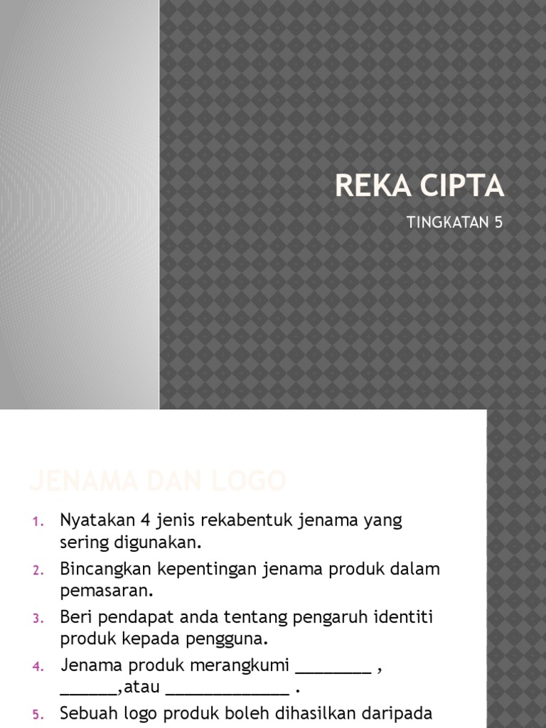 Nota Ringkas Reka Cipta Ting 5 | PDF
