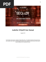 Audiofier Sequi2R User Manual: August 2015