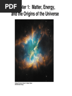 Chapter 1: Matter, Energy, and The Origins of The Universe