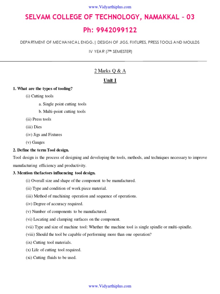 ME2029 2 Marks and 16 Marks | PDF | Machining | Grinding (Abrasive Cutting)