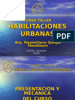Curso Taller Habilitaciones Urbanas Tacna