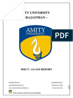 Amity University Glass Report on Types and Manufacturing