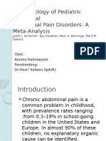 Epidemiology of Pediatric Functional Abdominal Pain Disorders: A Meta-Analysis