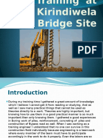 Civil Engineering Industrial Training Presentation (Piling Site)