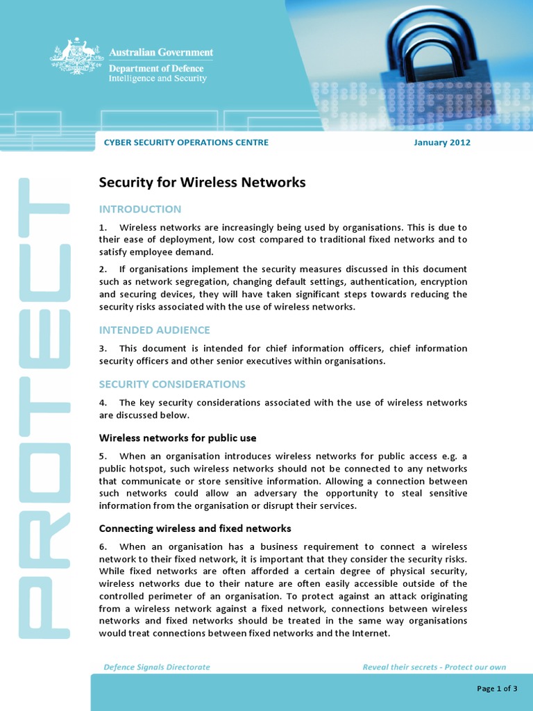 Wireless Network Security Guide | PDF | Computer Security | Security