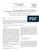 Evaluation of the Effect of Corrosion Defects on the Structural Integrity of X52 Gas Pipelines Using the SINTAP Procedure and Notch Theory