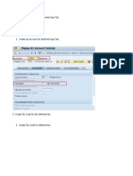 Deferred Input Tax Lean