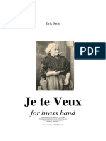 Je Te Veux (I want You) for Brass Band