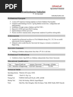 Oracle Database Administrator Resume