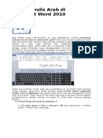 Cara Menulis Arab Di Microsoft Word